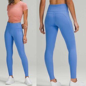 lululemon | Fast And Free Brushed Fabric High Rise Tight Blue Nile